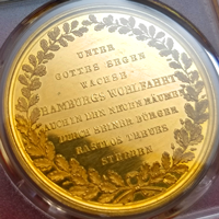 【SOLD】ドイツ ハンブルク 1841年 ポルトガレッサー 新証券取引所 PCGS SP62