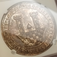 【SOLD】ドイツ ローテンブルク 1920年 銀メダル 都市景観 NGC MS63