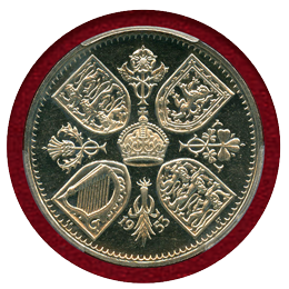 イギリス 1953年 エリザベス2世戴冠記念 プルーフ 10枚セット PCGS PR64～65CAM