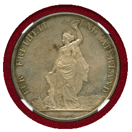 【SOLD】スイス 射撃祭 1872年 5フラン 銀貨 チューリッヒ NGC MS63