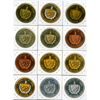 キューバ 1995年 10ペソ 試作貨 海賊シリーズ PIET HEYN 12枚セット プルーフ