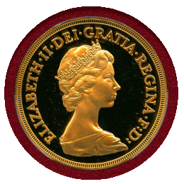 イギリス 1981年 5ポンド 金貨 エリザベス2世 PCGS PR69DCAM