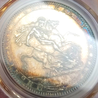イギリス 1819 LIX クラウン 銀貨 ジョージ3世 PCGS MS62