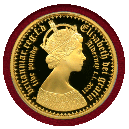 オルダニー 2021年 £5 金貨2枚セット ニューゴシッククラウン PCGS PR70DCAM