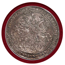 【SOLD】オランダ オーファーアイセル 1597年 2ドゥカトン銀貨 NGC AU55
