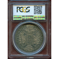 神聖ローマ帝国 オーストリア 1733年 ターラー 銀貨 カール6世 PCGS AU53