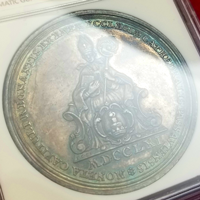 【SOLD】ドイツ パッサウ 1761年 銀メダル Sede Vacante 都市景観 MS62