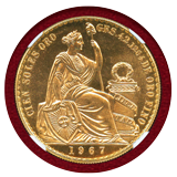 【SOLD】ペルー 1967年 100ソル 金貨 女神座像 NGC MS65
