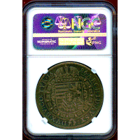 神聖ローマ帝国 オーストリア 1686年 ターラー 銀貨 レオポルト1世 NGC AU58