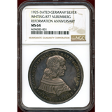 【SOLD】ドイツ ニュルンベルク 1925年 リフォメーションターラー 都市景観 NGC MS64
