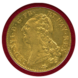 【SOLD】フランス 1786N 2ルイドール 金貨 ルイ16世 NGC AU58