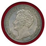 ドイツ ザクセンコーブルクゴータ 1841年 2ターラー銀貨 PCGS MS64