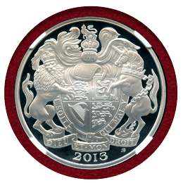 イギリス 2013 5ポンド 銀貨 エリザベス2世戴冠60年記念 NGC PF70UC
