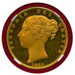 【SOLD】イギリス 1839年 ソブリン 金貨 ヴィクトリア ヤングヘッド NGC PF63CAM