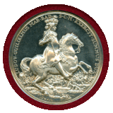 【SOLD】ドイツ バーデン 1955年 銀メダル ルートヴィッヒ・ヴィルヘルム NGC MS62