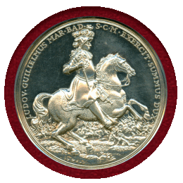 【SOLD】ドイツ バーデン 1955年 銀メダル ルートヴィッヒ・ヴィルヘルム NGC MS62