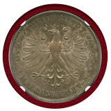 【SOLD】ドイツ フランクフルト 1843年 2ターラー 銀貨 鷲 NGC MS64+