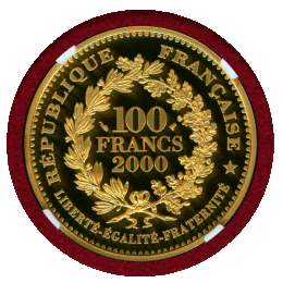 フランス 2000年 100フラン 金貨 マリアンヌ NGC PF69UC