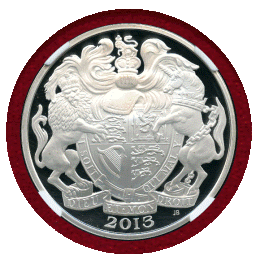 【SOLD】イギリス 2013年 5ポンド 銀貨 エリザベス2世戴冠60年記念 NGC PF70UC