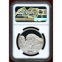 【SOLD】スイス 現代射撃祭 2021年 50フラン 銀貨 ルツェルン NGC PF70UC
