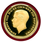 イギリス 2021年(1937) 金メダル(ソブリン) エドワード8世 PCGS PR70DCAM