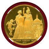 イギリス 2012年 London & The Lion 金メダル NGC UC Gem Proof