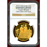 イギリス 2012年 London & The Lion 金メダル NGC UC Gem Proof