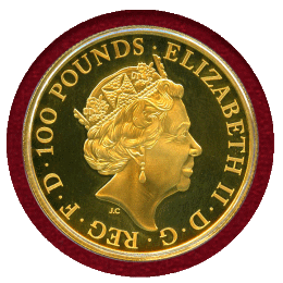 イギリス 2021年 £100 金貨 PROOF クイーンズビースト コンプリーター
