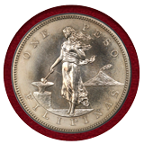【SOLD】米領フィリピン 1903年 ペソ 銀貨 女性立像 PCGS PR Genuine UNC