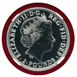 イギリス 2014年 2ポンド 銀貨 ブリタニア NGC MS69DPL