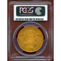 フランス 1858A 100フラン 金貨 ナポレオン3世 無冠 PCGS AU55