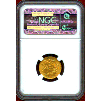 【SOLD】イギリス 1893年 1/2ソブリン 金貨 ヴィクトリア オールドヘッド MS65