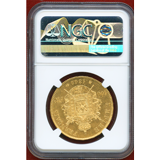 フランス 1869BB 100フラン 金貨 ナポレオン3世有冠 NGC MS61
