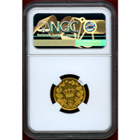 ドイツ バイエルン (1864-86) ダカット 金貨 ルートヴィヒ2世 NGC MS61