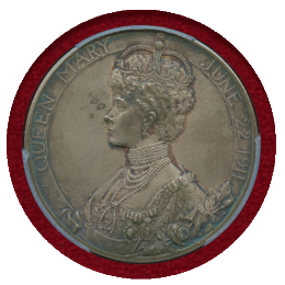 イギリス 1911年 銀メダル ジョージ5世戴冠記念 PCGS SP63Matte