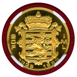 【SOLD】ルクセンブルク 1989年 20フラン 金貨 大公国150周年 NGC PF69UC
