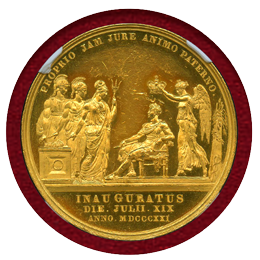 【SOLD】イギリス 1821年 金メダル ジョージ4世 戴冠記念 NGC PF60