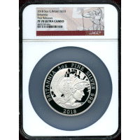 【SOLD】イギリス 2018年 ￡10(5オンス) 銀貨 ブリタニア NGC PF70UC FR
