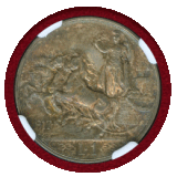 【SOLD】イタリア 1917R 1リラ 銀貨 エマヌエレ3世 クァドリガ NGC MS62