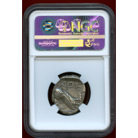 古代ギリシャ アッティカ アテネ 440-404BC 4ドラクマ 銀貨 フクロウ Ch AU