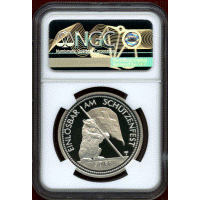 スイス 現代射撃祭 1994年 50フラン 銀貨 ザンクトガレン NGC PF69UC