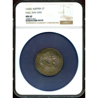 【SOLD】オーストリア 1626年 2ターラー 銀貨 レオポルト大公ご成婚記念 NGC MS62