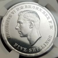 【SOLD】イギリス 1951年 クラウン 白銅貨 ジョージ6世 英国フェスティバル PL65