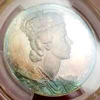 【SOLD】イギリス 1953年 銀メダル エリザベス2世戴冠記念 PCGS SP65+