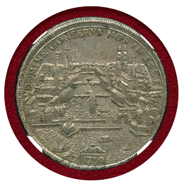 スイス チューリッヒ 1790年 ターラー 銀貨 都市景観 NGC AU58