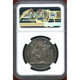イギリス 1727年 銀メダル ジョージ2世戴冠式 NGC MS62