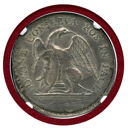 スイス バーゼル 1793年 ターラー 銀貨 都市景観 NGC AU55