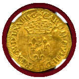 【SOLD】フランス 1573M エキュドール 金貨 シャルル9世 NGC MS62