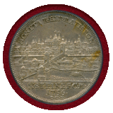 ドイツ レーゲンスブルク 1756ICB ターラー 銀貨 都市景観 PCGS AU55