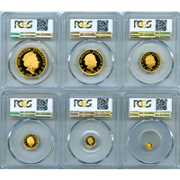 イギリス 2019年 金貨 ブリタニア 6枚セット PCGS PR69DC～PR70DC